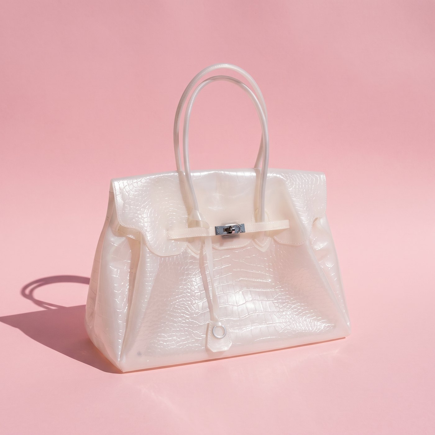 Jelly Croco - Blanc Nacre